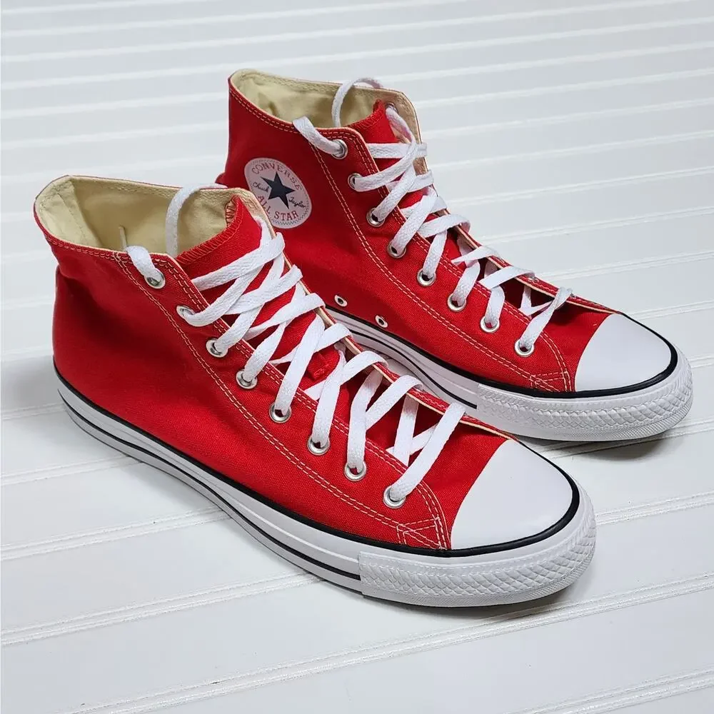 Converse Chuck Taylor All Star High Adults Sneakers Size 12 Men's/14 Women's Red - Picture 1 of 10